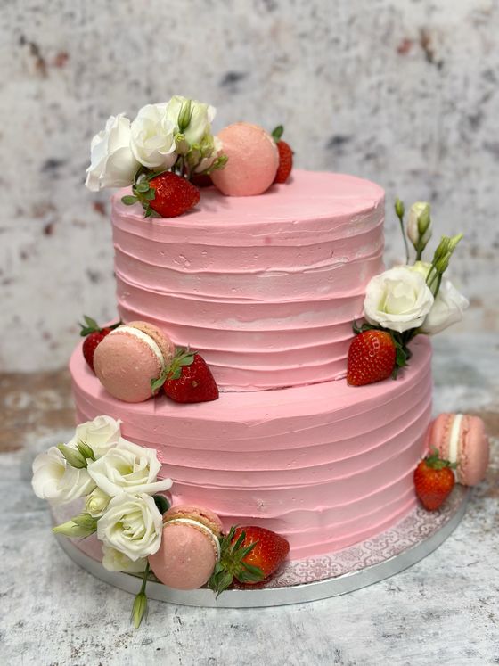 Neska Tortaműhely – esküvői torta (6. kép)